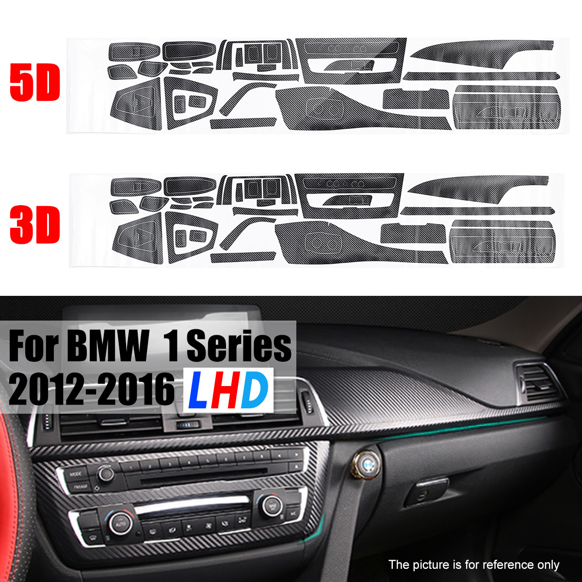 LHD-Carbon-Fiber-Interior-Sticker-Vinyl-For-BMW--1-Series-2012-2016-1674320