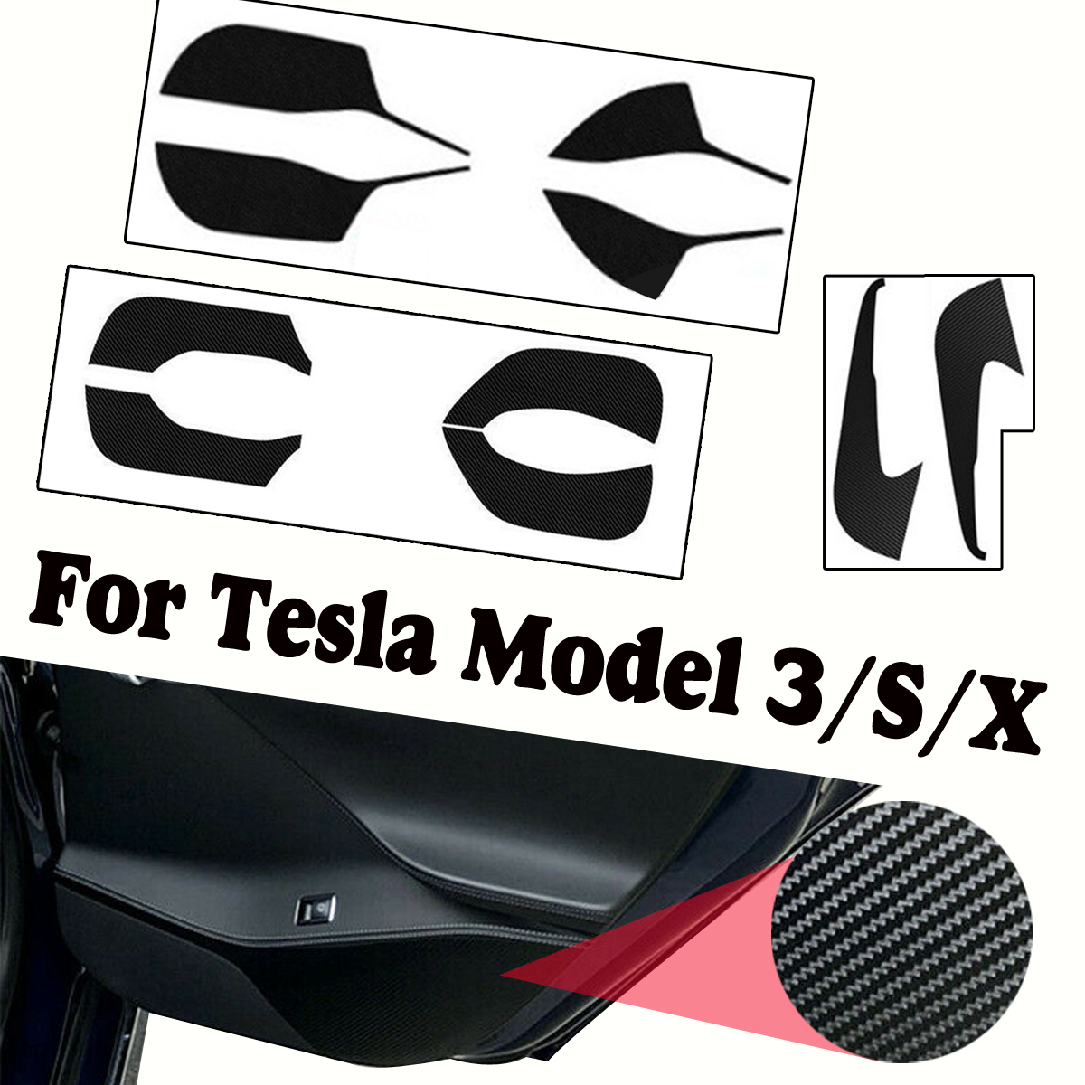 PVC-Sticker-Cover-Door-Open-Decal-Interior-Carbon-Fiber-For-Tesla-Model-3XS-1676791