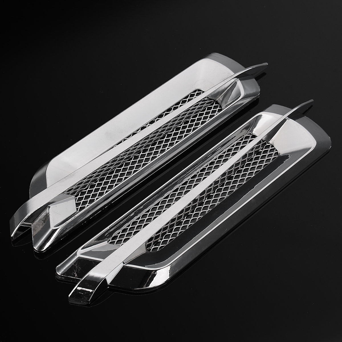 Pair-Universal-Silver-Car-Side-Air-Flow-Vent-Fender-Intake-Decoration-Stickers-1671103