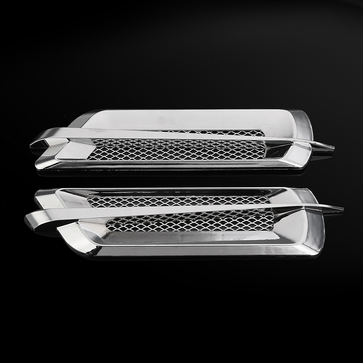 Pair-Universal-Silver-Car-Side-Air-Flow-Vent-Fender-Intake-Decoration-Stickers-1671103