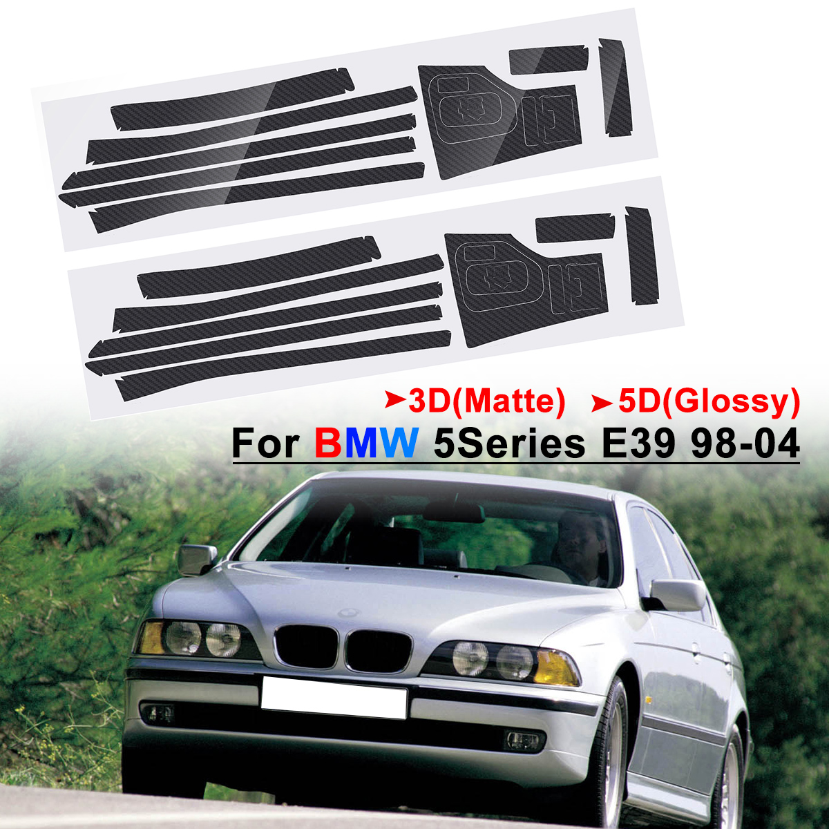 RHD-Carbon-Fiber-Interior-Sticker-Vinyl-For-BMW-5-Series-E39-1998-2004-1672757