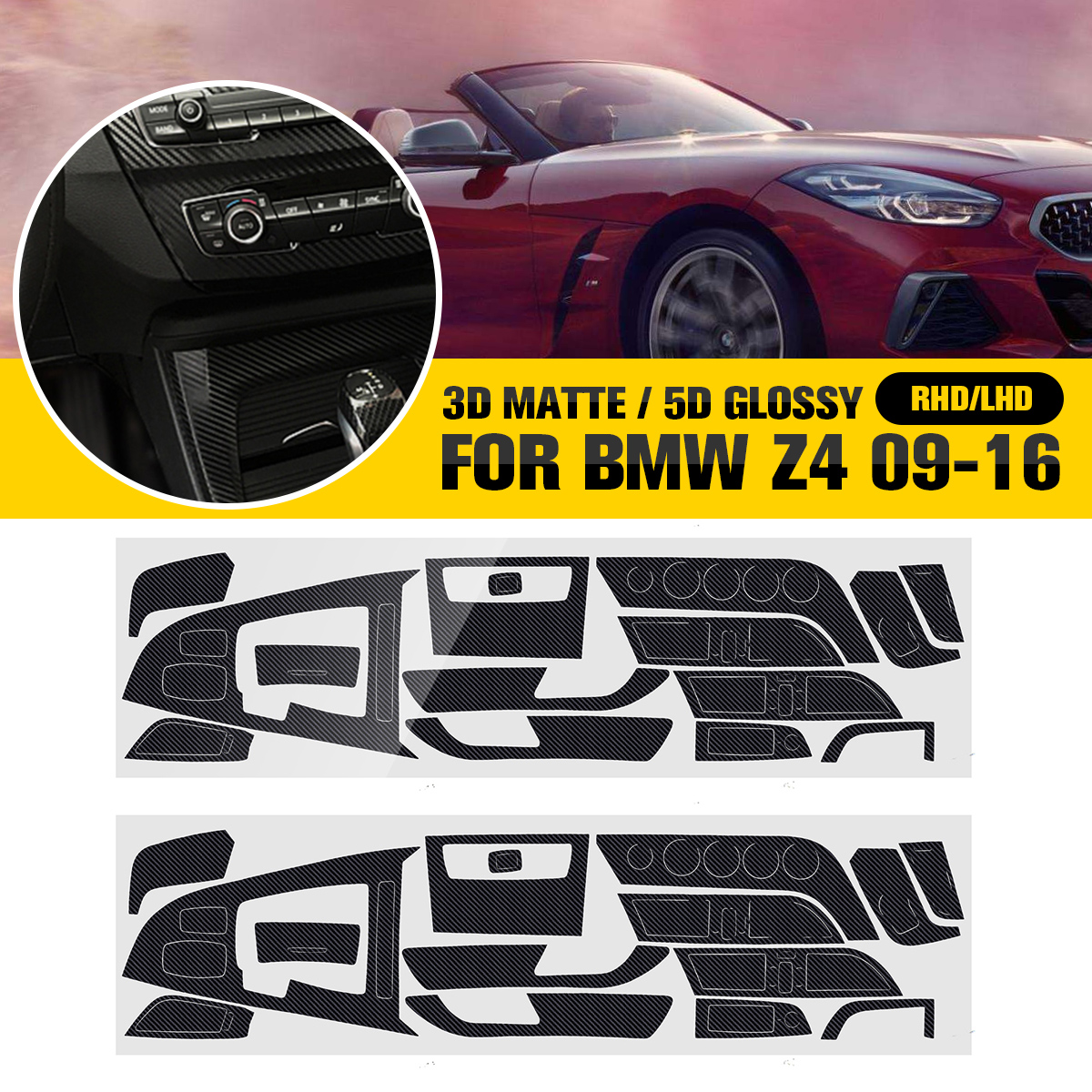 RHD-Carbon-Fiber-Interior-Sticker-Vinyl-For-BMW-Z4-2009-2016-1674106