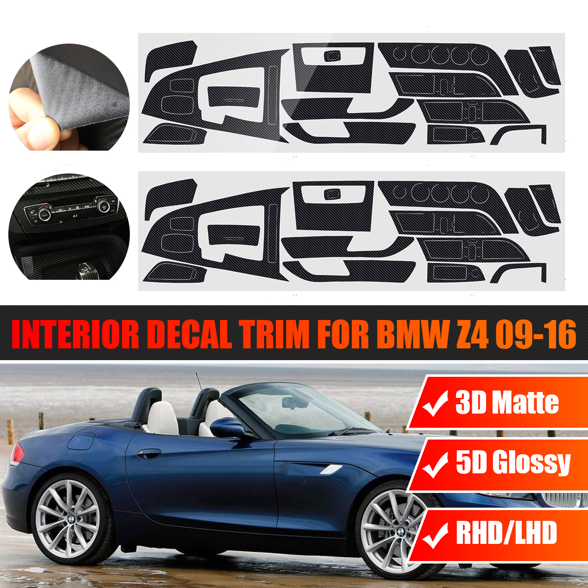 RHD-Carbon-Fiber-Interior-Sticker-Vinyl-For-BMW-Z4-2009-2016-1674106