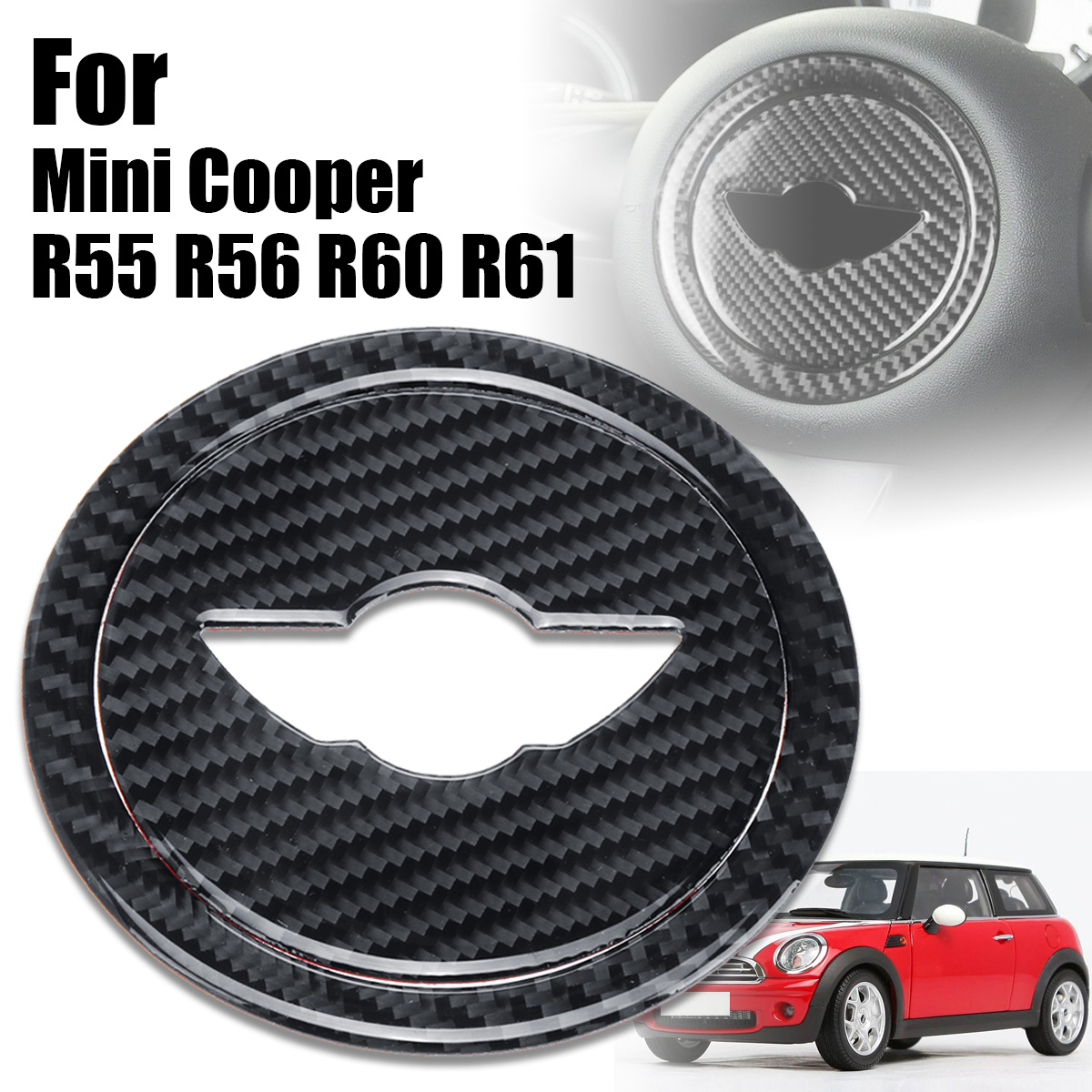 Real-Carbon-Fiber-Steering-Wheel-Sticker-Cover-Trim-For-Mini-Cooper-R55-R56-R60-1674378