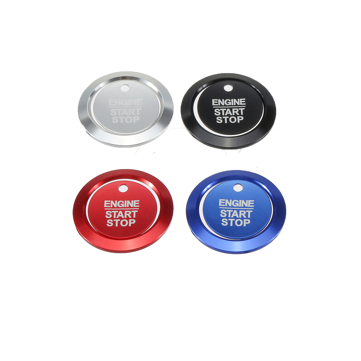 Start-Stop-Engine-Schluumlssellochschalter-Ring-Abdeckung-Trim-Fuumlr-Ford-F150-15-18-1666346