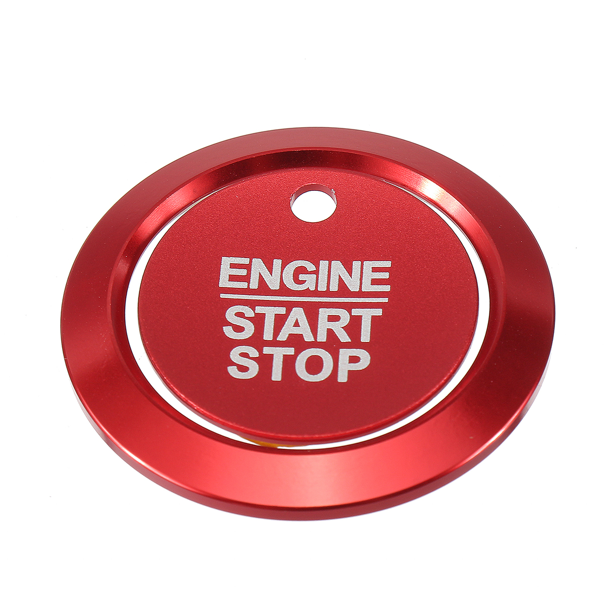Start-Stop-Engine-Schluumlssellochschalter-Ring-Abdeckung-Trim-Fuumlr-Ford-F150-15-18-1666346