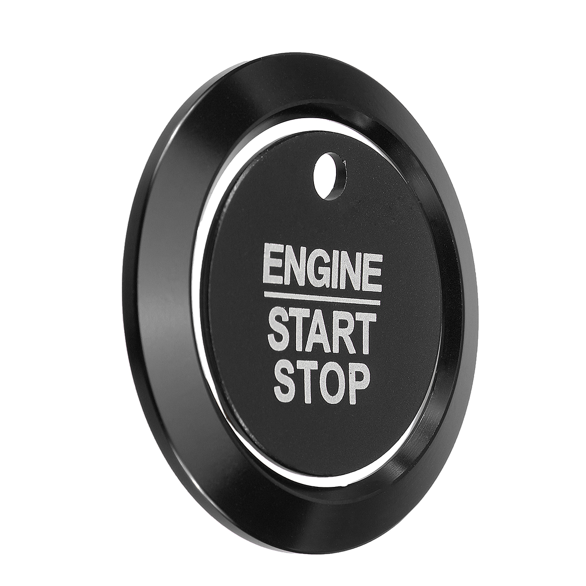 Start-Stop-Engine-Schluumlssellochschalter-Ring-Abdeckung-Trim-Fuumlr-Ford-F150-15-18-1666346