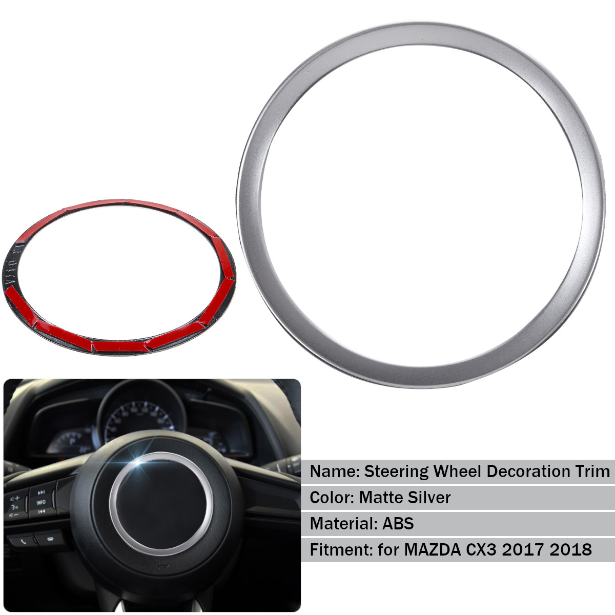 Steering-Wheel-Center-Decoration-Ring-Trim-Cover-Sticker-For-MAZDA-CX3-2017-2018-1674413