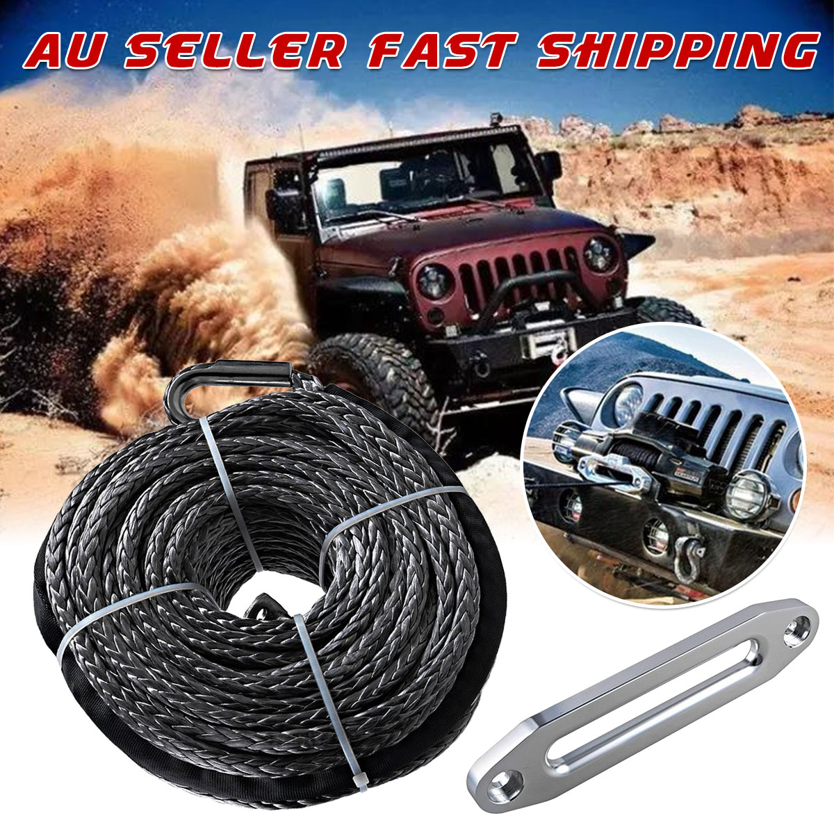 95-Length-16500LBS-Synthetic-Winch-Rope-Line-Cable-ATV-SUV-Recovery-Rope-1743828