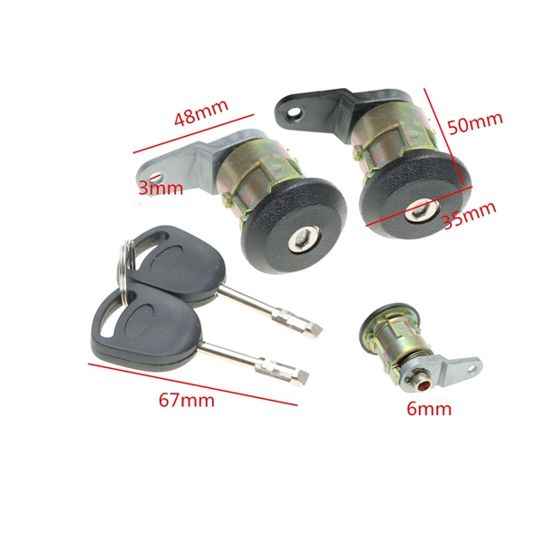 Car-Lockcraft-Door-Lock-2-Keys-for-Ford-Fiesta-1995-2002-KA-1996-2008-Courier-Escort-1068499