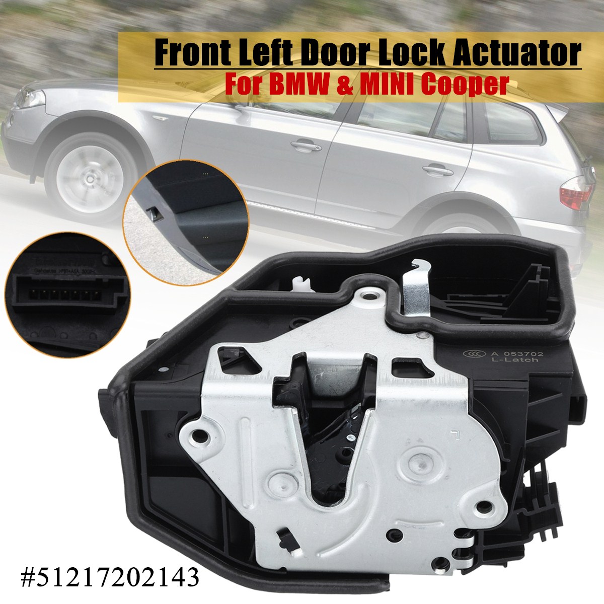 Front-Left-Power-Electric-Door-Lock-Actuator-For-BMW--MINI-Cooper-51217202143-1378172