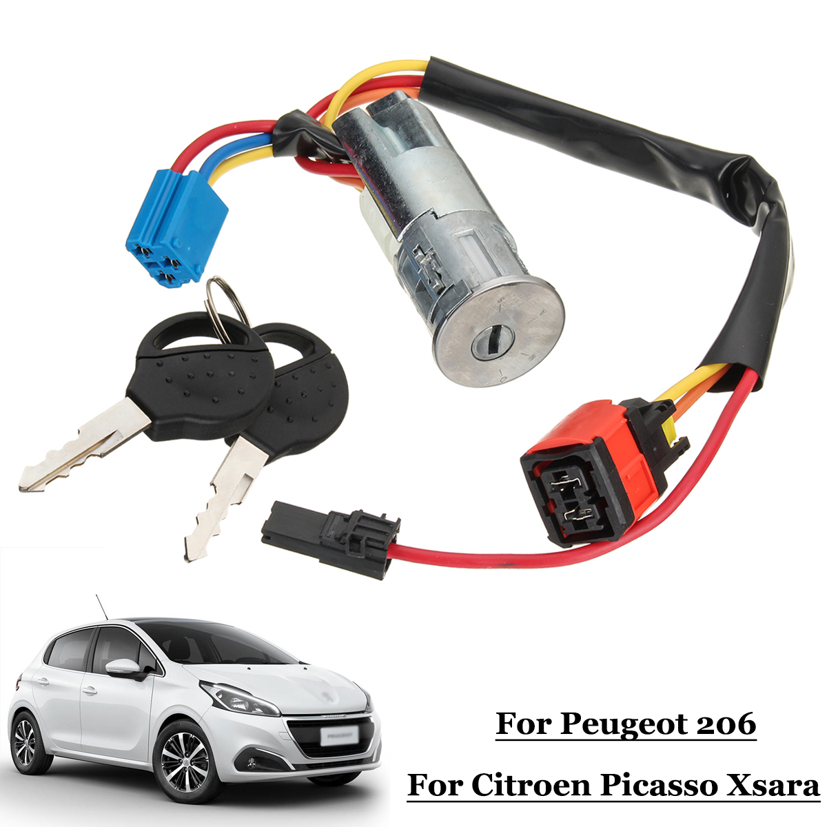 Ignition-Switch-Starter-Barrel-Lock-Keys-for-Peugeot-206-for-Citroen-Picasso-Xsara-4162P0-1299077
