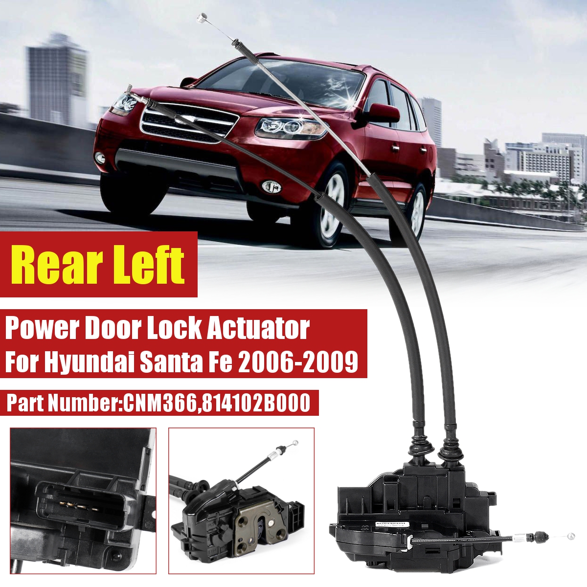 Rear-Left-Power-Door-Lock-Actuator-For-Hyundai-Santa-Fe-2006-2009-LHD-CNM366-814102B000-1736106