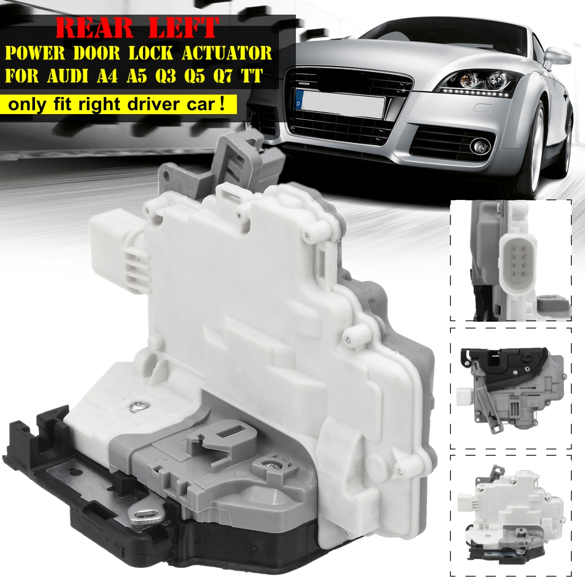 Rear-Left-Power-Door-Lock-Actuator-RHD-8K0839015-for-AUDI-A4-A5-Q3-Q5-Q7-TT-1302616