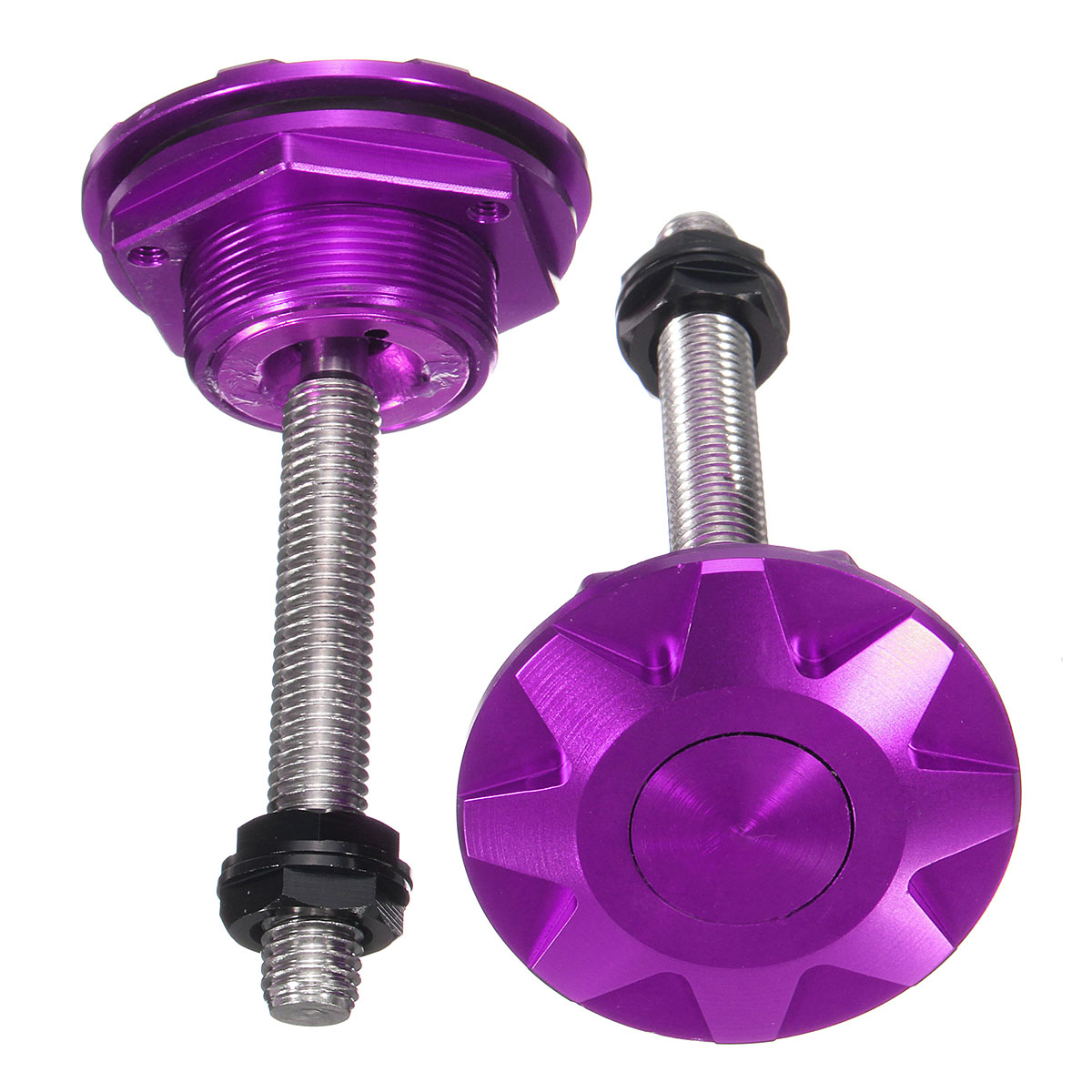 1-Pair-Universal-Metal-Push-Button-Billet-Hood-Pins-Bonnet-Release-Lock-Clip-Kit-1374856