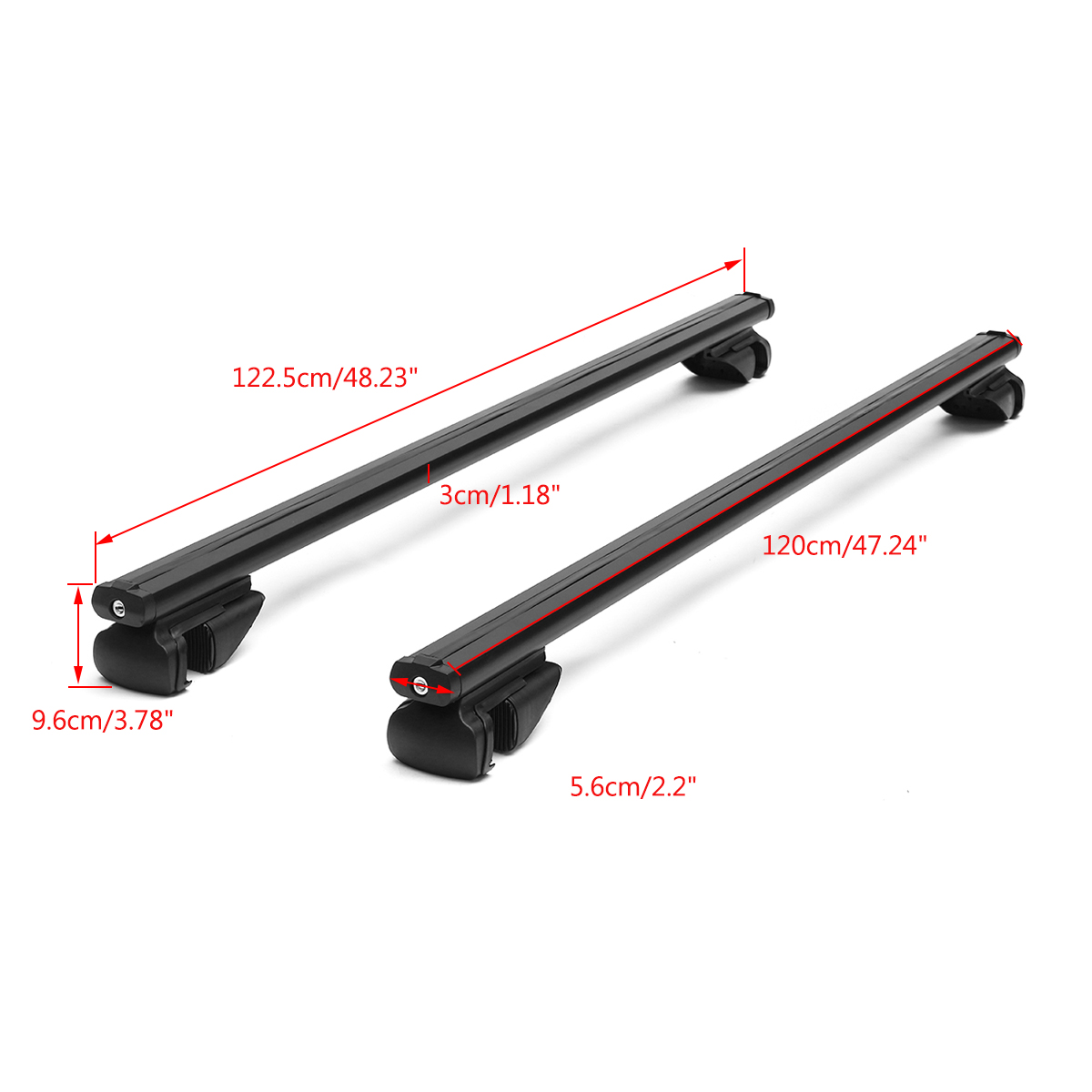 120cm-Universal-Aluminum-Car-Roof-Rack-Locking-Cross-Bars-Anti-Theft-Lockable-1680967