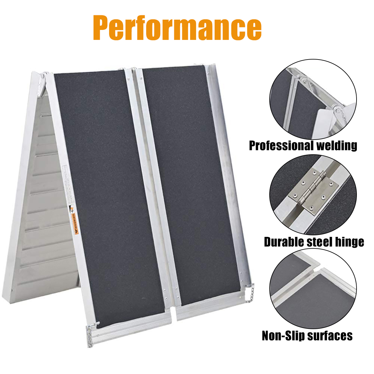 7FT-Non-Skid-Aluminum-Portable-Multifold-Wheelchair-Ramp-600-lb-Mobility-Scooter-Carrier-1764391