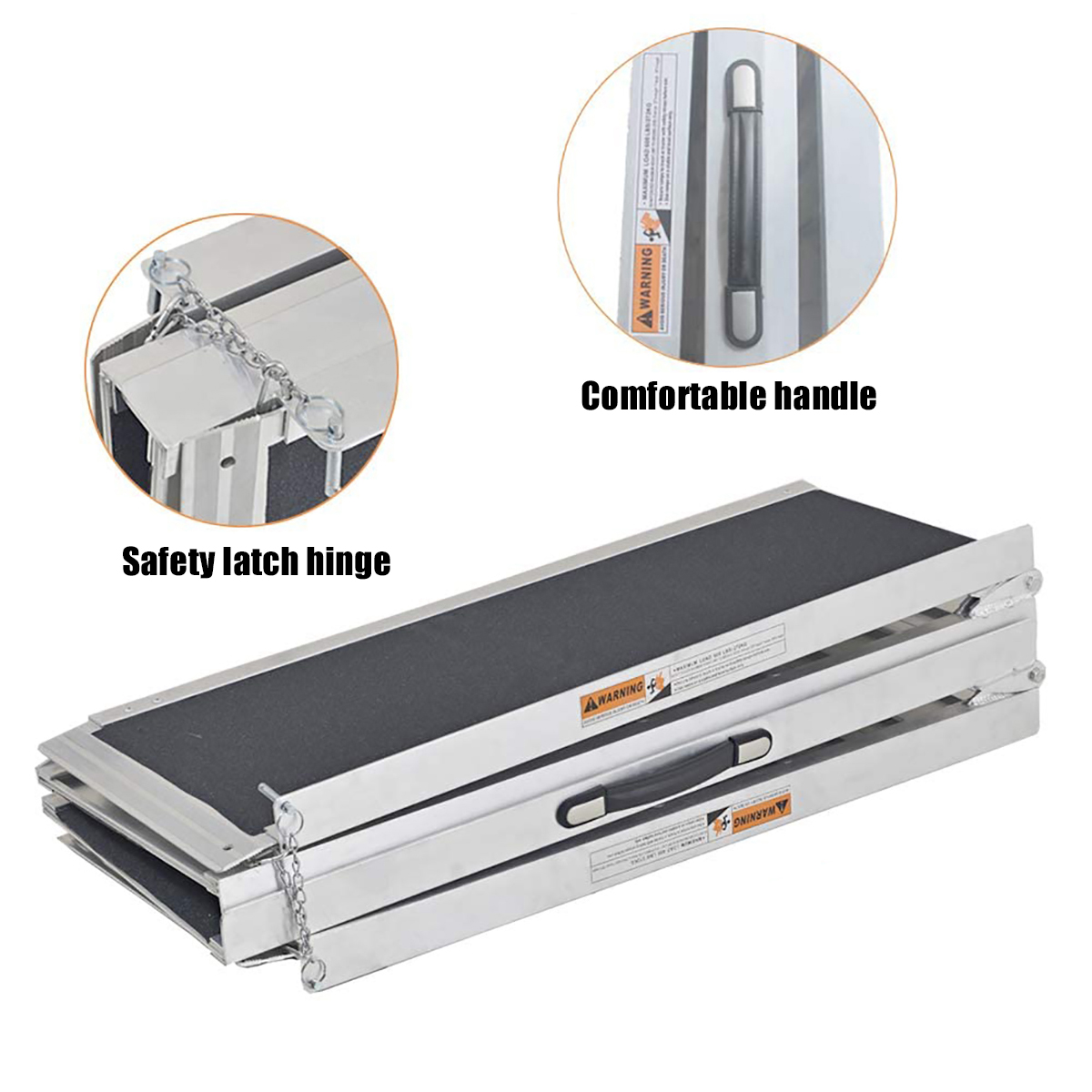 7FT-Non-Skid-Aluminum-Portable-Multifold-Wheelchair-Ramp-600-lb-Mobility-Scooter-Carrier-1764391