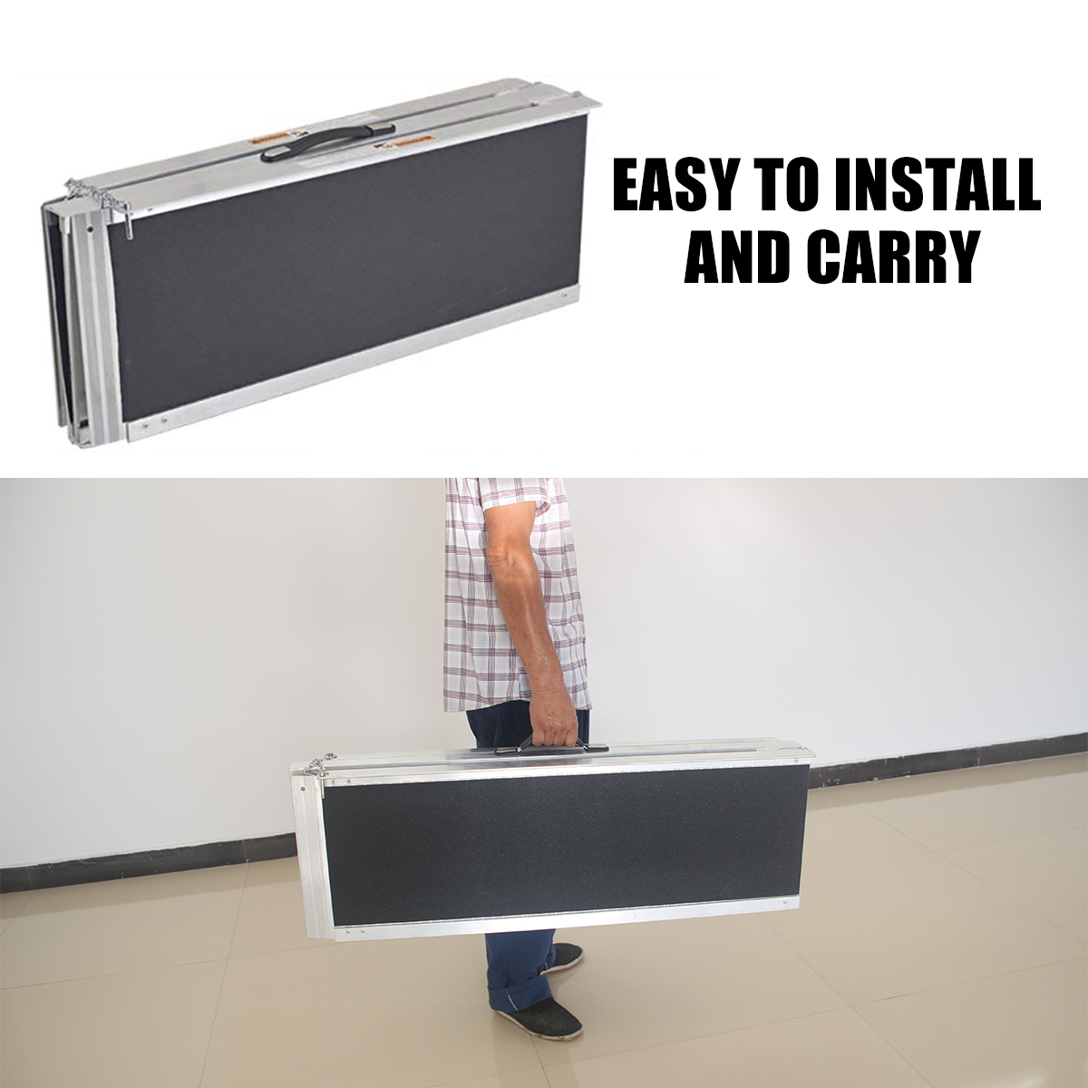 7FT-Non-Skid-Aluminum-Portable-Multifold-Wheelchair-Ramp-600-lb-Mobility-Scooter-Carrier-1764391