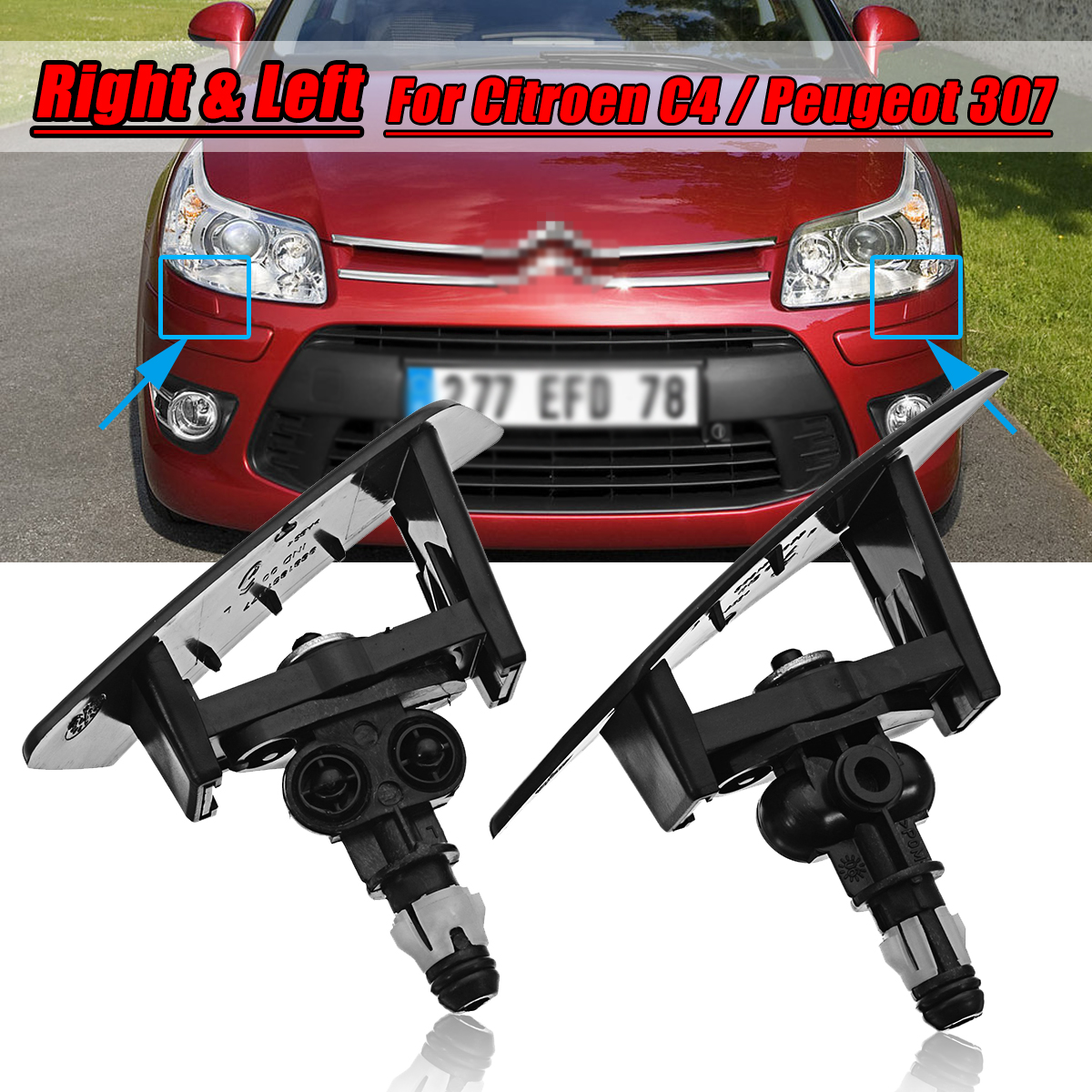 Car-Left-Right-Headlight-Spray-Washer-Nozzle-Cover-For-Citroen-C4-And-For-Peugeot-307-1411347