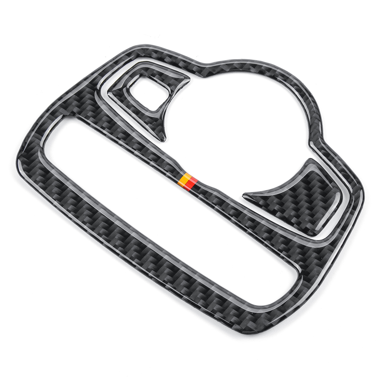 Carbon-Fiber-Headlight-Switch-Cover-Trim-Sticker-For-Mercedes-C-Class-C180-C200-W205-GLC-1395931