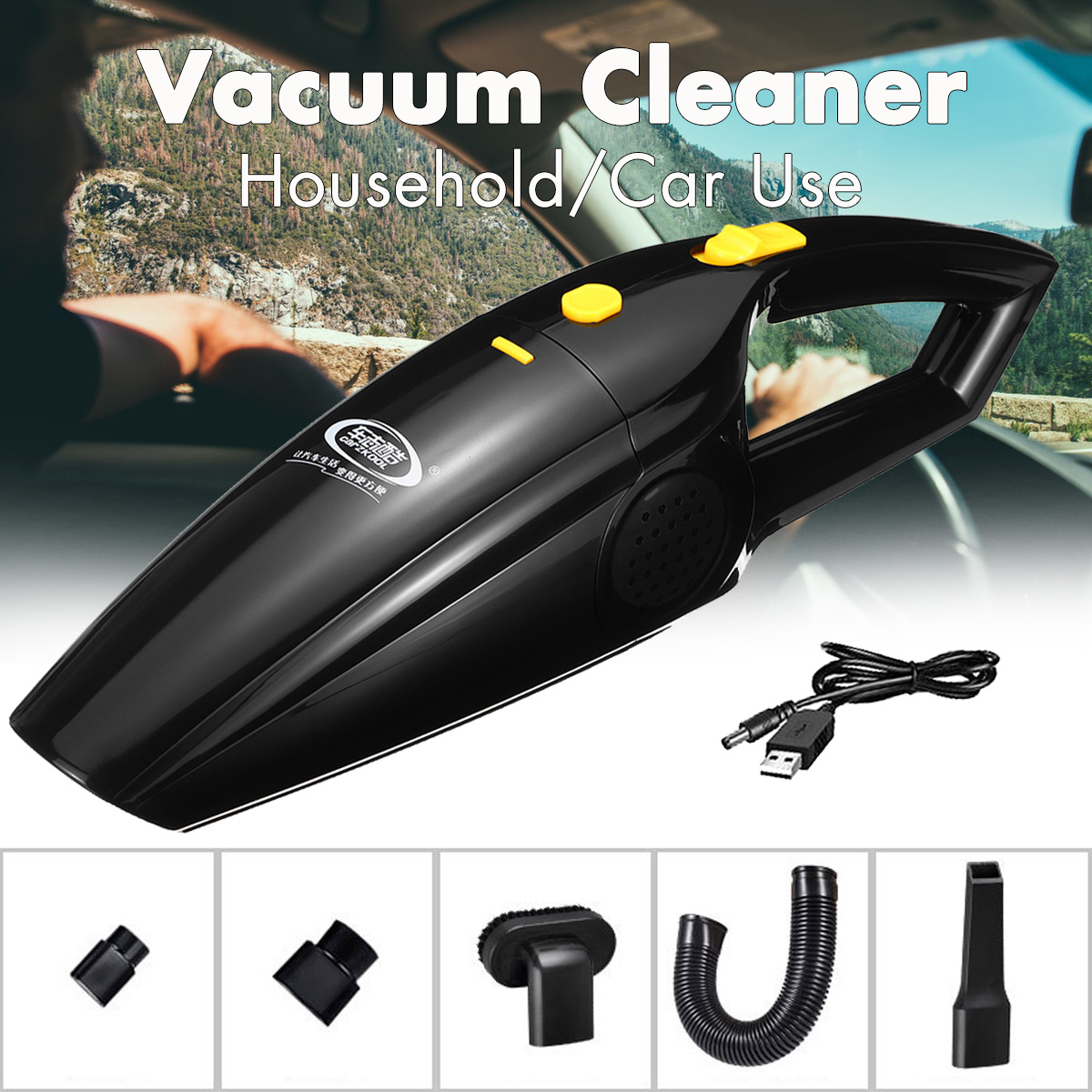 12V-Vacuum-Cleaner-Wet-Dry-Handheld-Cordless-Portable-Rechargeable-120W-Car-Home-1602571