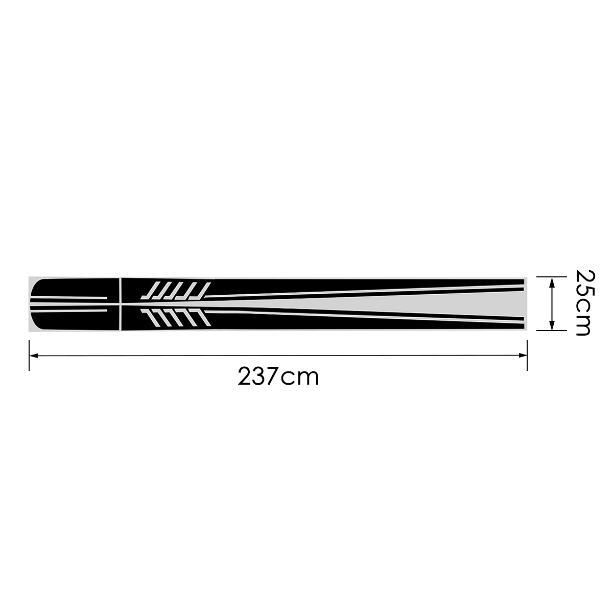 Black-BK-Stripe-Side-Sticker-Decals-Car-DIY-For-Mercedes-Benz-C-Class-W204-1499038