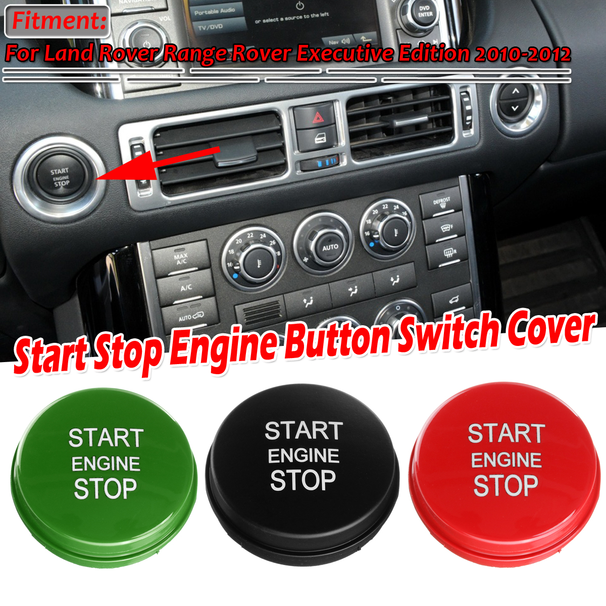 Car-Start-Stop-Engine-Switch-Button-Replace-Cover-For-Land-Rover-Range-Rover-Executive-Edition-2010--1634908