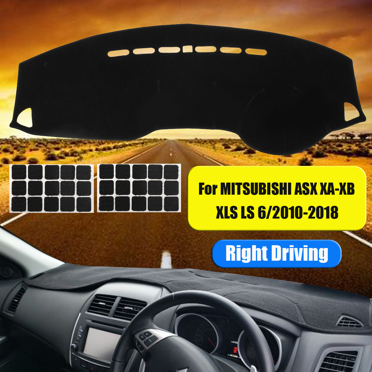 Dashboard-Cover-Dash-Mat-For-MITSUBISHI-ASX-XA-XB-XLS-LS-62010-2018-Light-weight-With-magic-sticker-1537837