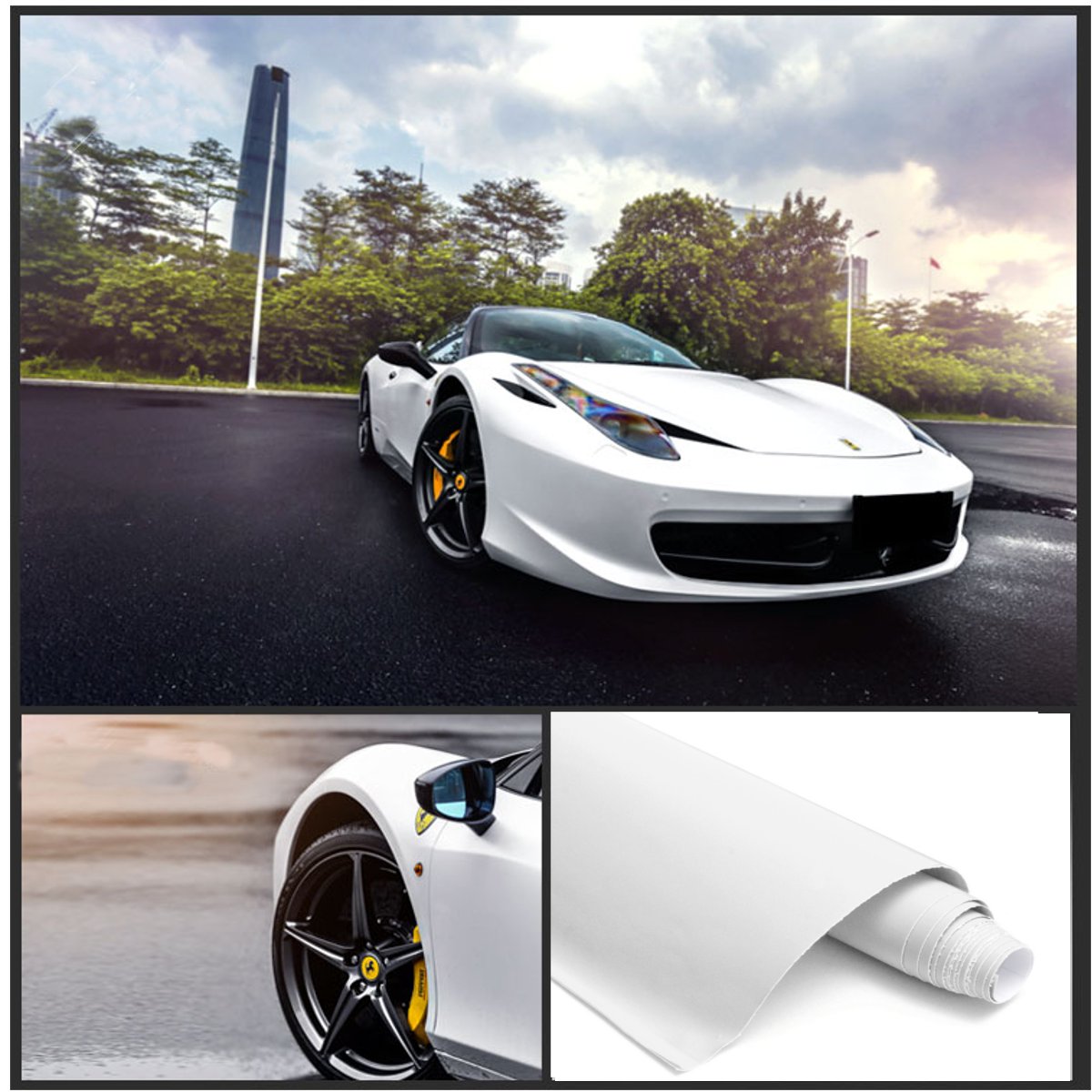 20060cm-Car-Truck-Premium-Matte-Flat-Color-Vinyl-Film-Wrap-Stickers-Decal-Bubble-1678930