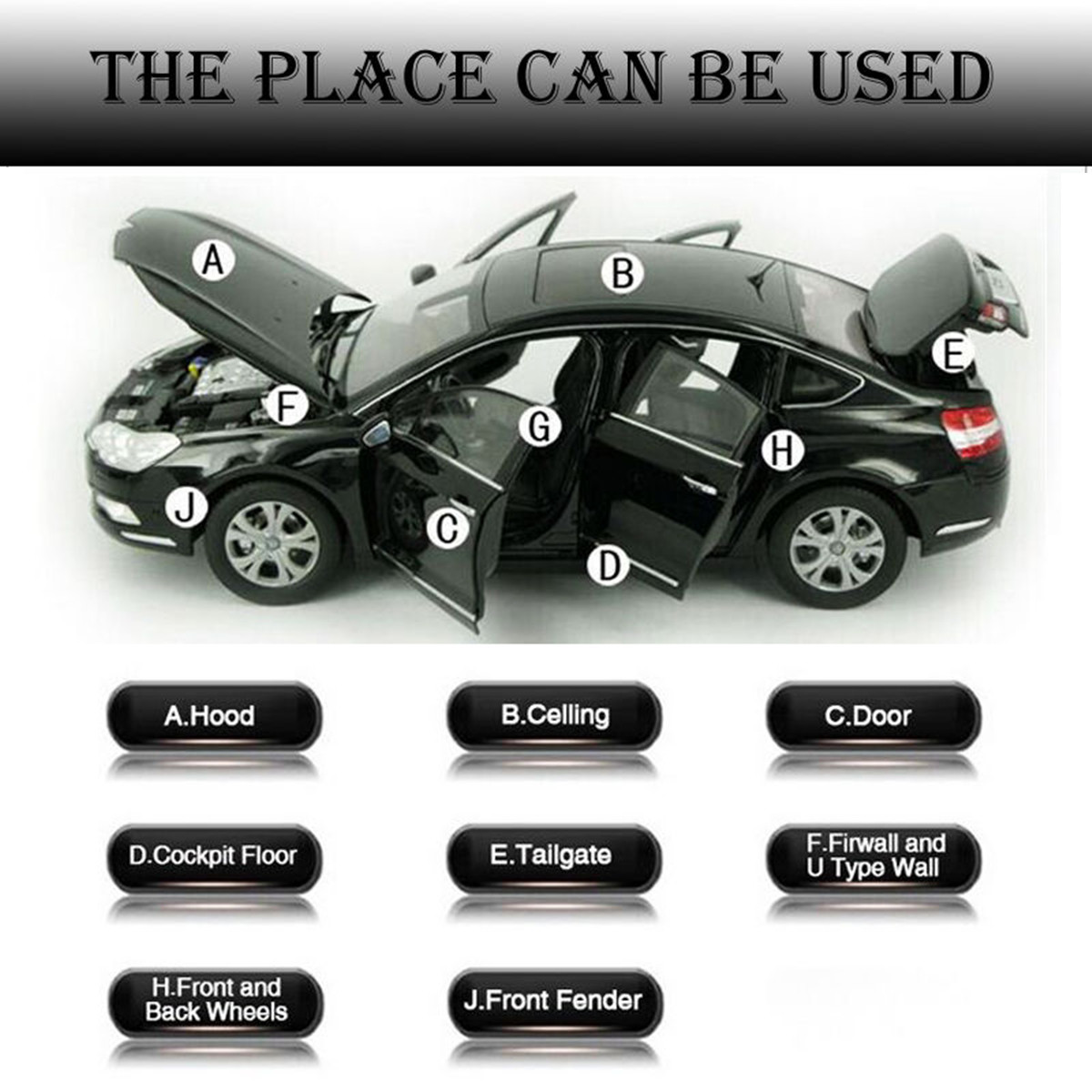 200x100cm-Firewall-Sound-Deadener-Car-Heat-Shield-Insulation-Deadening-Material-Mat-1229062