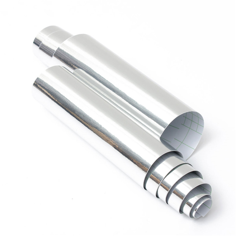 20x152cm-Silver-Chrome-Mirror-Vinyl-Wrap-Film-Car-Sticker-Decal-Sheet-Bubble-Free-1003723