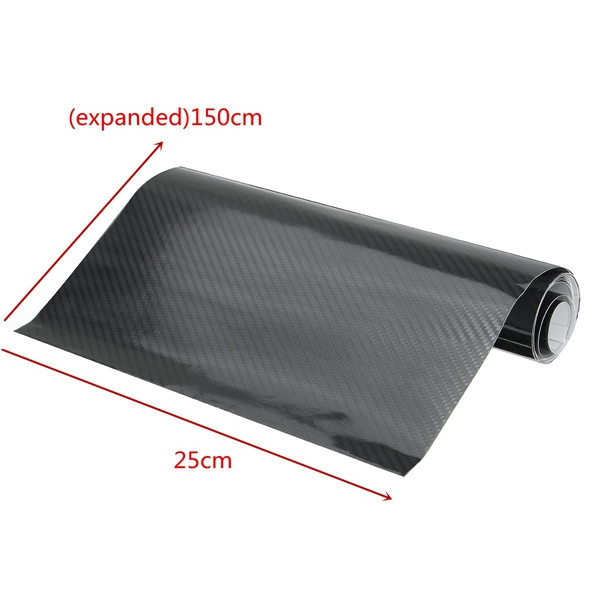 25cmx150cm-5D-Carbon-Fiber-Vinyl-Film-Car-Sticker-Shinny-Gloss-Wrap-Decal-1112029