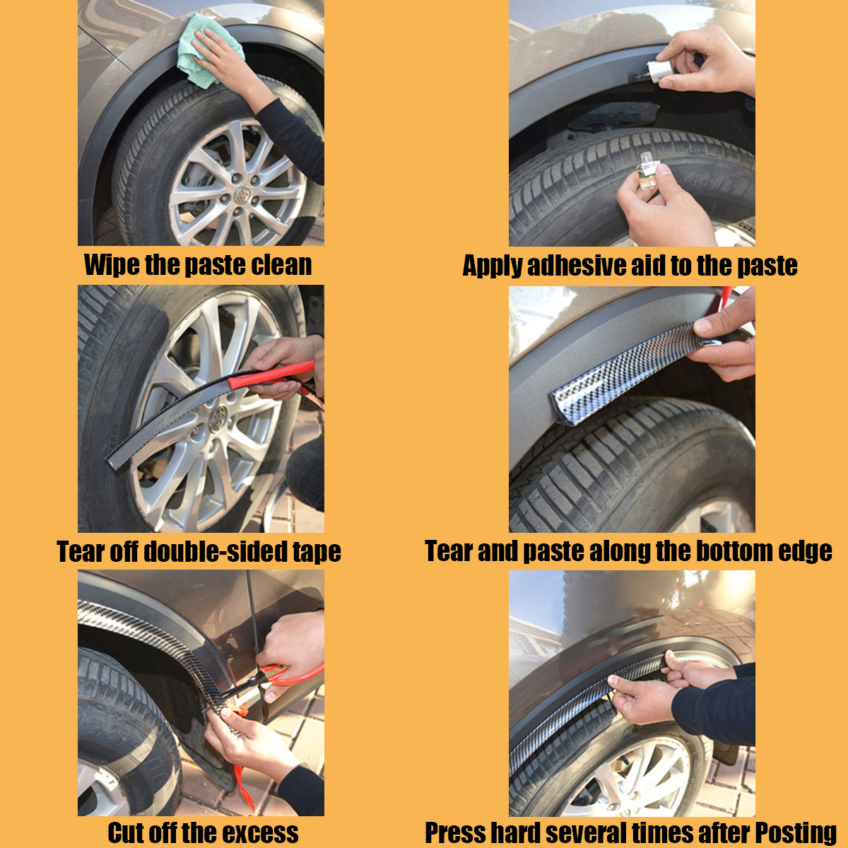 2PCS-15M-Universal-Rubber-Car-Mudguard-Trim-Strip-Wheel-Arch-Protection-Moldings-1723954