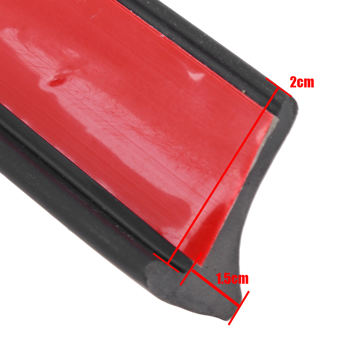 2PCS-15Mtimes2CM-Rubber-Car-Mudguard-Trim-Strip-Wheel-Arch-Protection-Moldings-Black-1723955