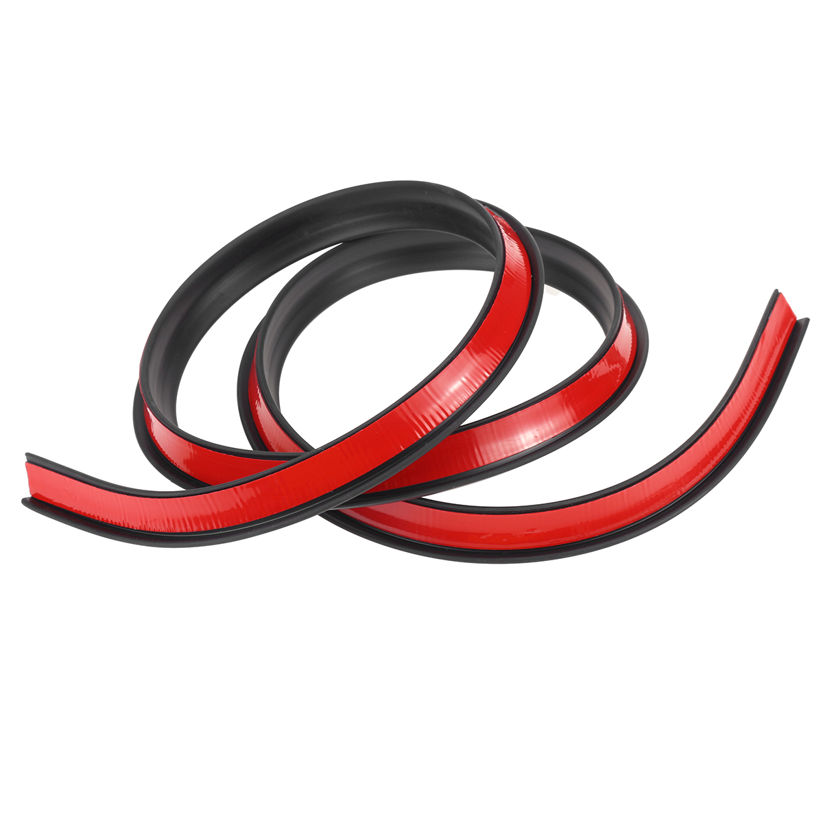 2PCS-15Mtimes2CM-Rubber-Car-Mudguard-Trim-Strip-Wheel-Arch-Protection-Moldings-Black-1723955