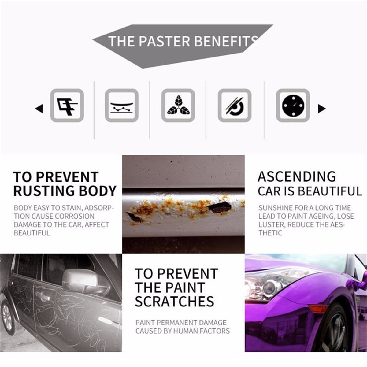 30x152cm-Chrome-Vinyl-Car-Wrap-Sticker-Decal-Sheet-Film-Decor-Sticker-1794031