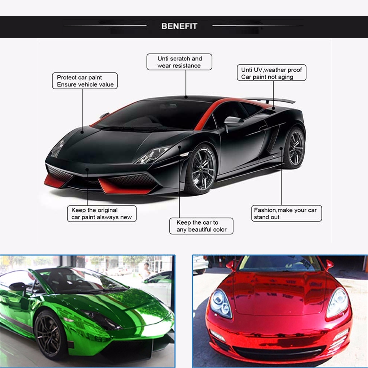 30x152cm-Chrome-Vinyl-Car-Wrap-Sticker-Decal-Sheet-Film-Decor-Sticker-1794031