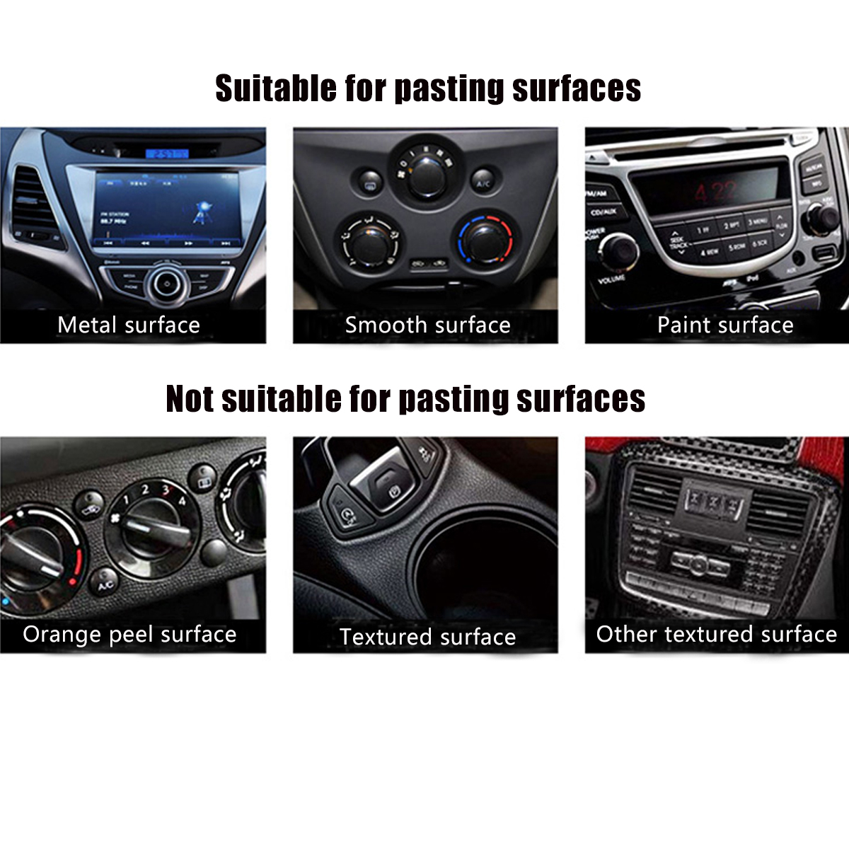 3D-Carbon-Fiber-Car-Sticker-Vinyl-Wrap-Decal-Sheet-Roll-Film-DIY-127X20cm-1428611