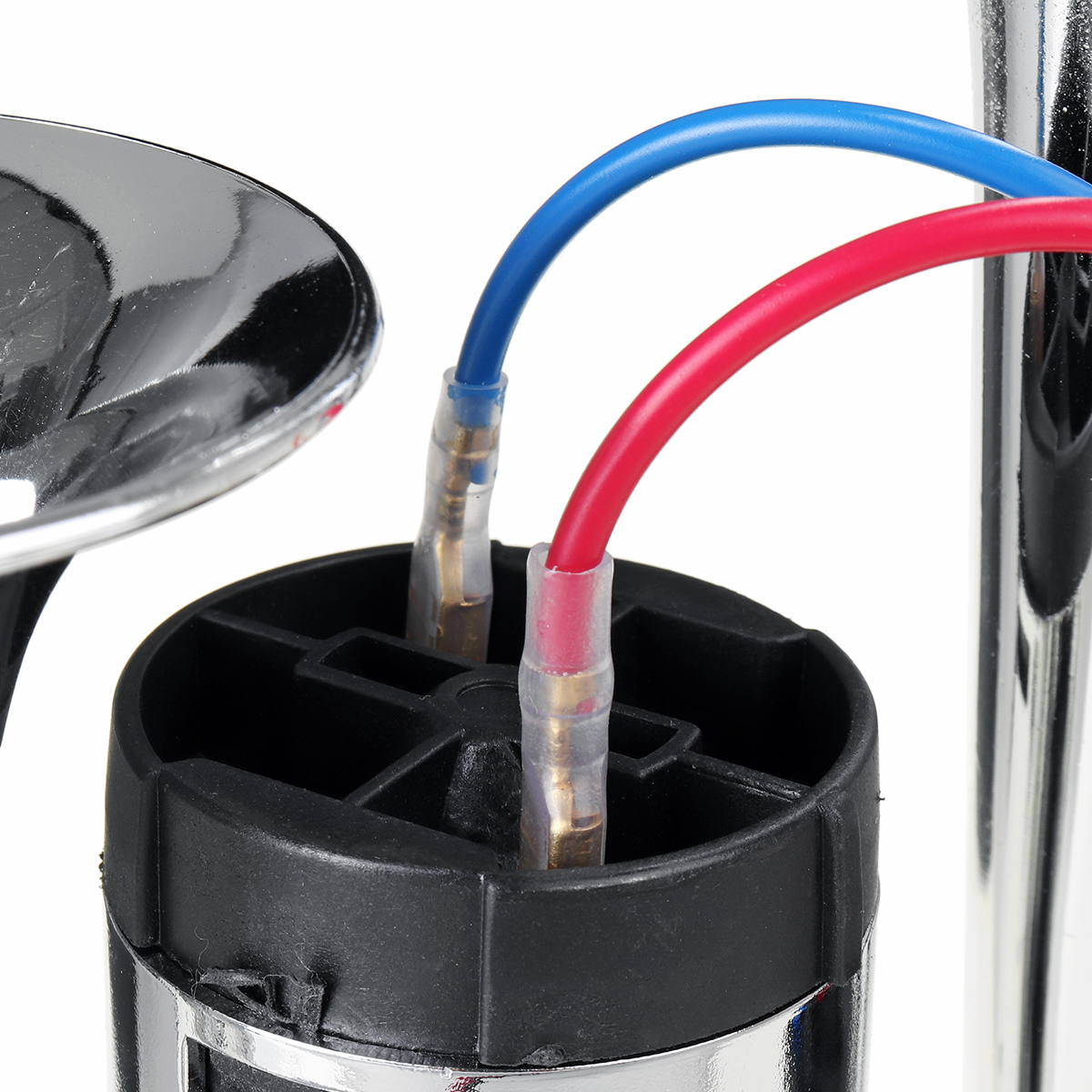 12V-300db-Electric-Horn-Trumpet-Marine-Chrome-Fog-Stainless-Steel-Boat-Truck-1667959