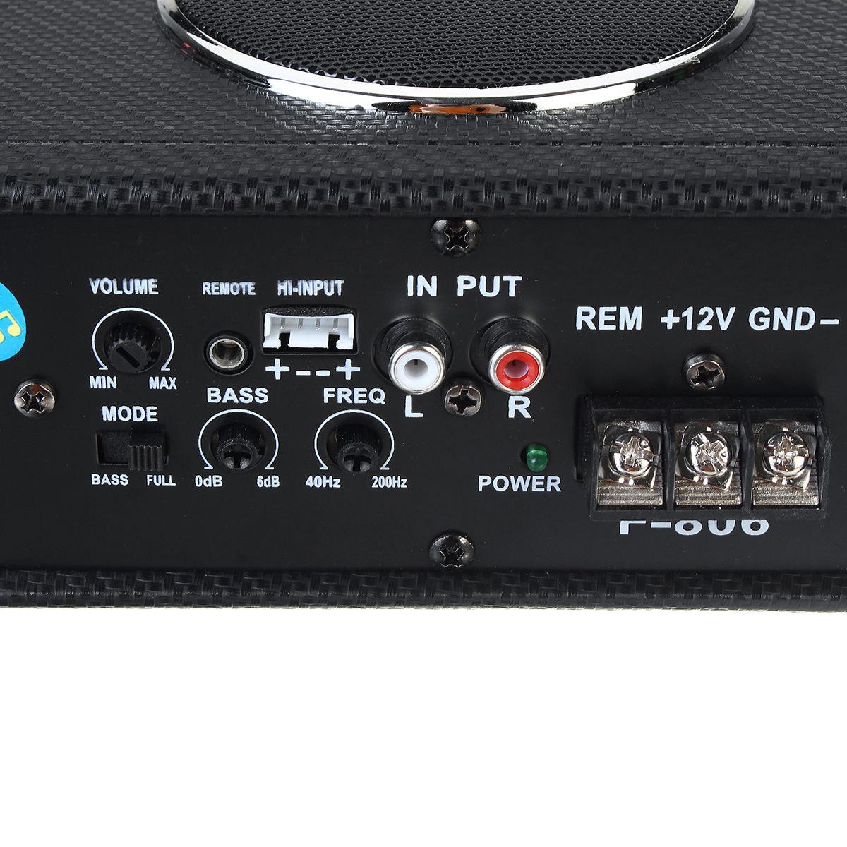 12V-600W-8quot-Car-Subwoofer-Under-Seat-Sub-Woofer-Speaker-Stereo-Slim-Amplifier-Black-bluetooth-1712559