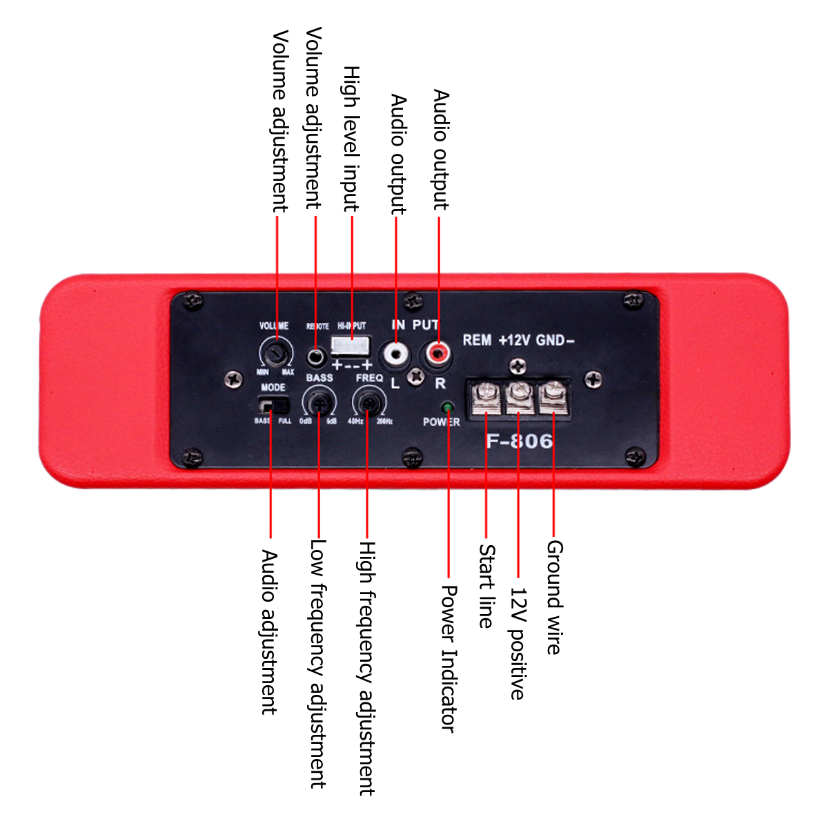 12V-Car-Subwoofer-8Inch-600W-Woofer-Speaker-Slim-Single-Channel-Power-Amplifier-1694094