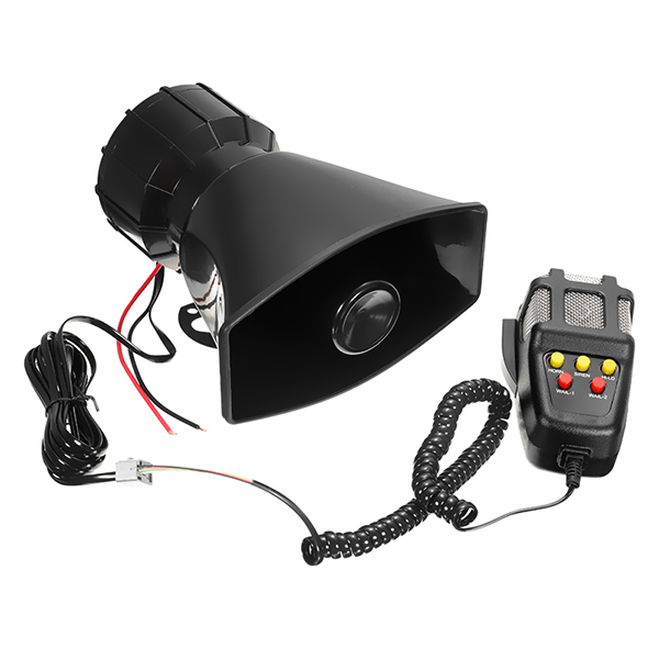 50W-12V-5Sounds-Car-Van-Truck-Speaker-Loud-Siren-Horn-105db-With-MIC-81692