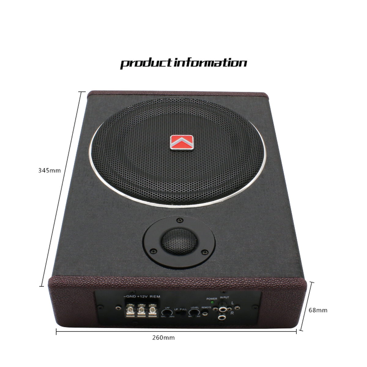 8-Inch-600W-Car-Subwoofer-Speaker-Active-Under-Seat-Slim-Sub-Woofer-AMP-Super-Bass-1314879