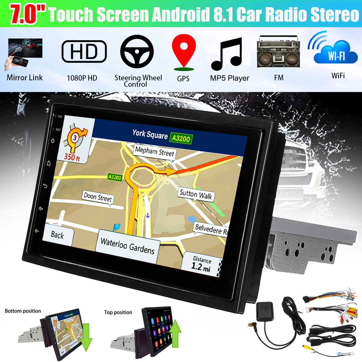 7-Inch-1DIN-for-Android-81-Car-Stereo-Radio-Quad-Core-232G-WIFI-GPS-AM-Movable-Touch-Screen-Support--1558236