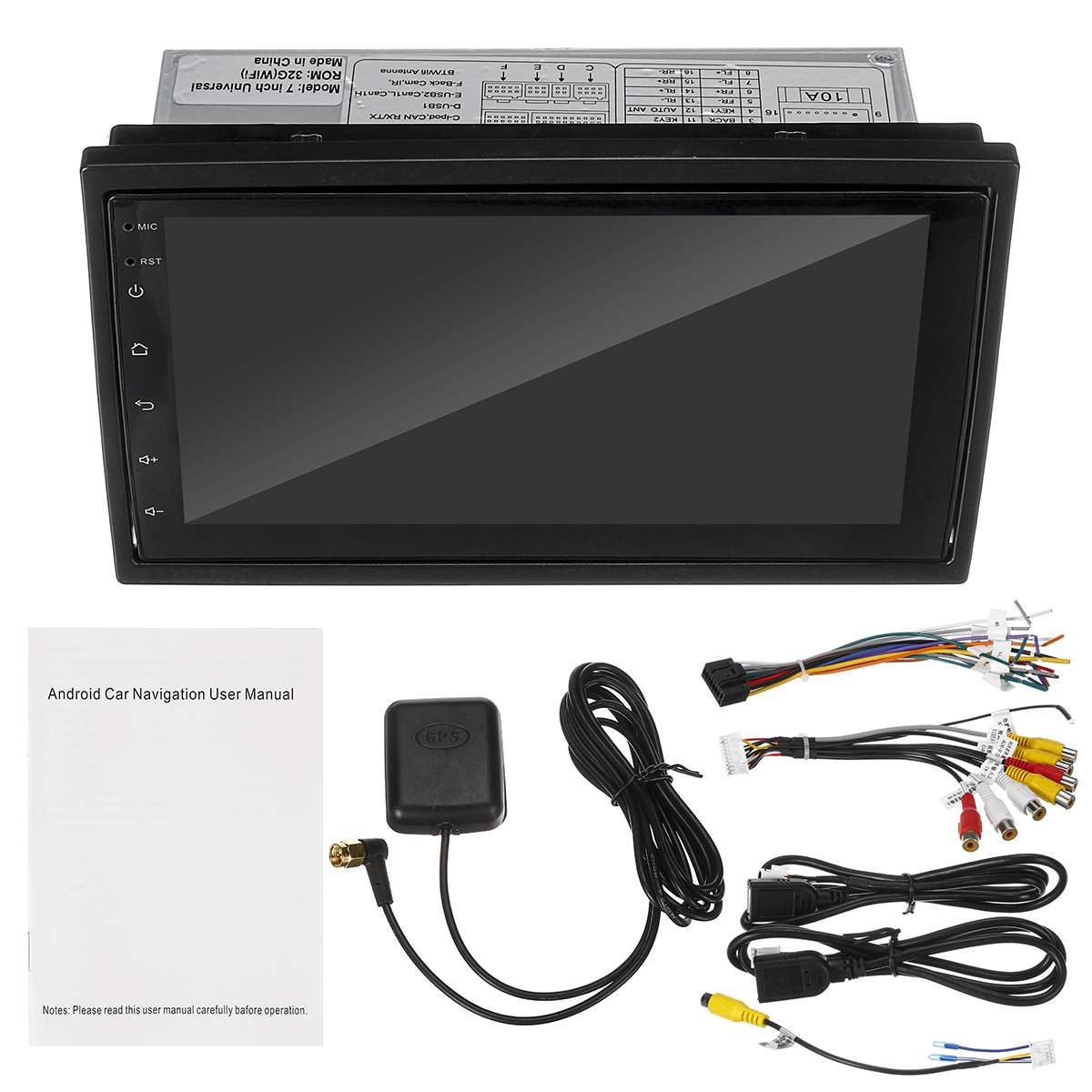 7-Inch-1DIN-for-Android-81-Car-Stereo-Radio-Quad-Core-232G-WIFI-GPS-AM-Movable-Touch-Screen-Support--1558236