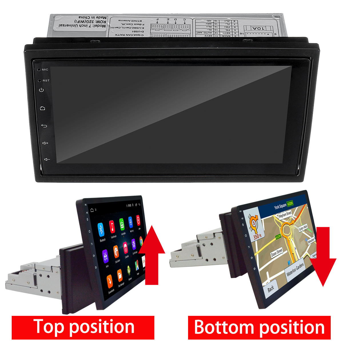 7-Inch-1DIN-for-Android-81-Car-Stereo-Radio-Quad-Core-232G-WIFI-GPS-AM-Movable-Touch-Screen-Support--1558236