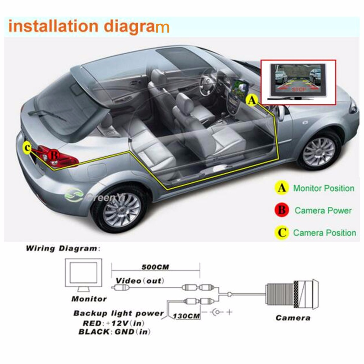 7-Inch-Car-Rear-View-TFT-LCD-Monitor--170deg-Waterproof-Reverse-Back-Parking-Camera-1060816