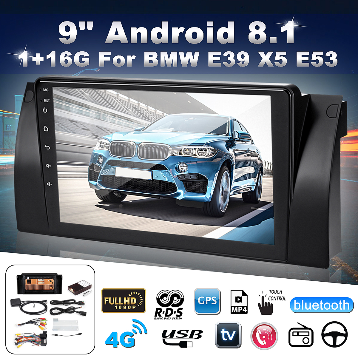 9-Inch-Android-81-Car-Stereo-Radio-MP5-Player-Dash-Video-Quad-Core-116GB-Wifi-GPS-Built-in-Microphon-1479715