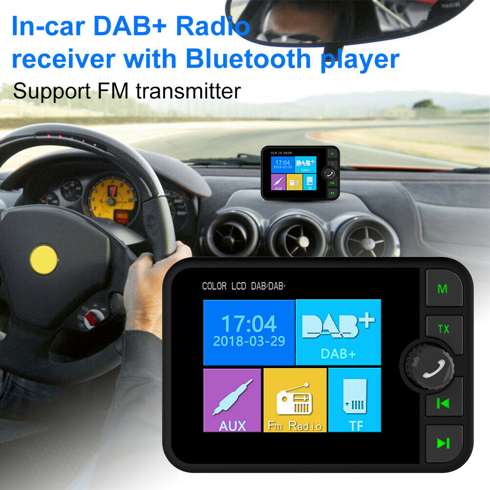 Car-DABDAB-Receiver-Digital-Radio-Adapter-bluetooth-FM-Hands-free-AUX-USB-1599713